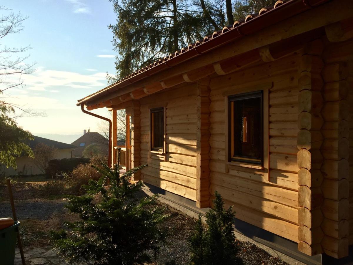 Blockhaus Chalet Mit Beheizbarem Badefass Und Infrarotsauna Auf Der Terrasse Oberschützen Eksteriør bilde