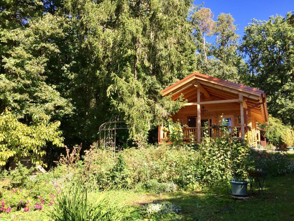 Blockhaus Chalet Mit Beheizbarem Badefass Und Infrarotsauna Auf Der Terrasse Oberschützen Eksteriør bilde