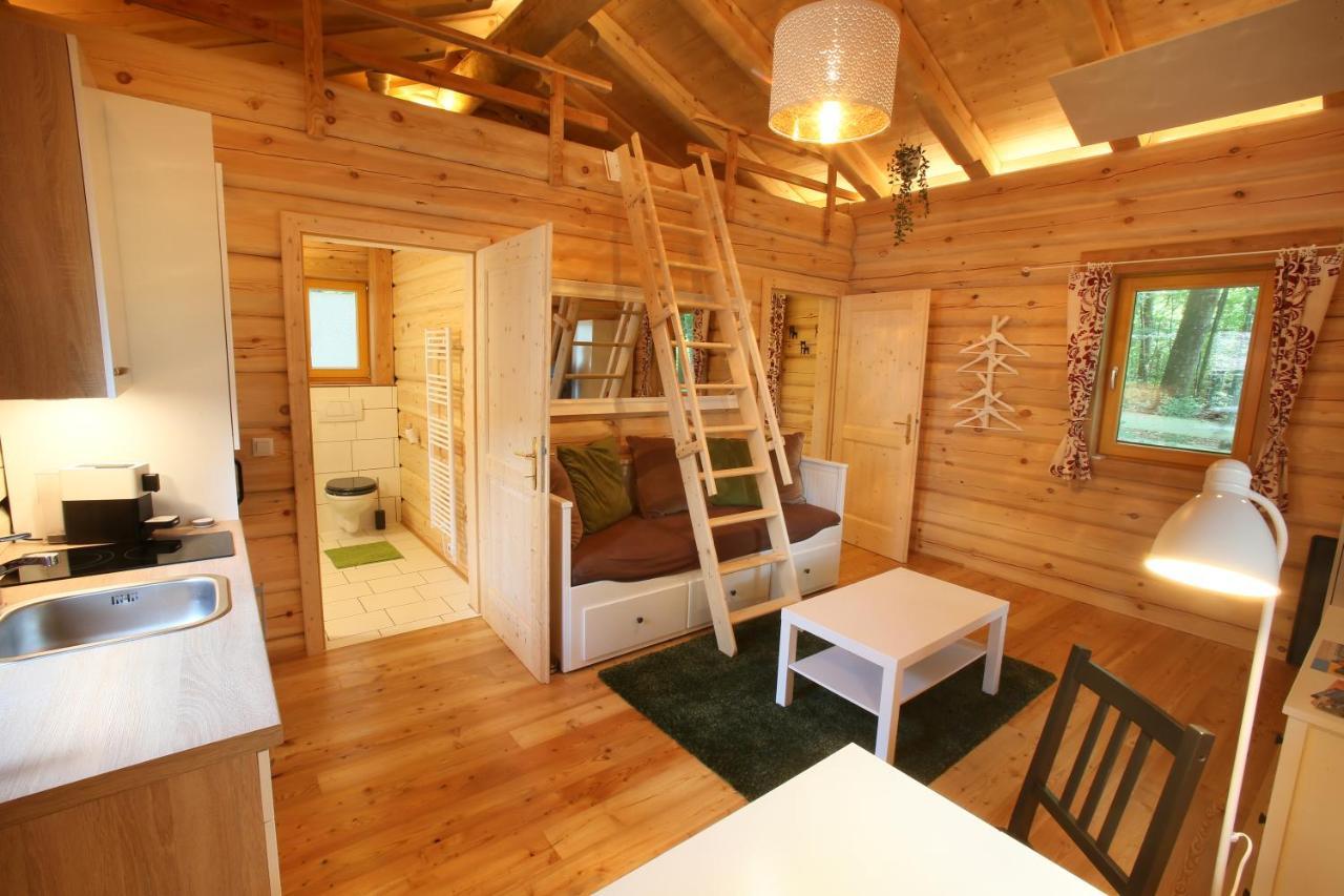 Blockhaus Chalet Mit Beheizbarem Badefass Und Infrarotsauna Auf Der Terrasse Oberschützen Eksteriør bilde