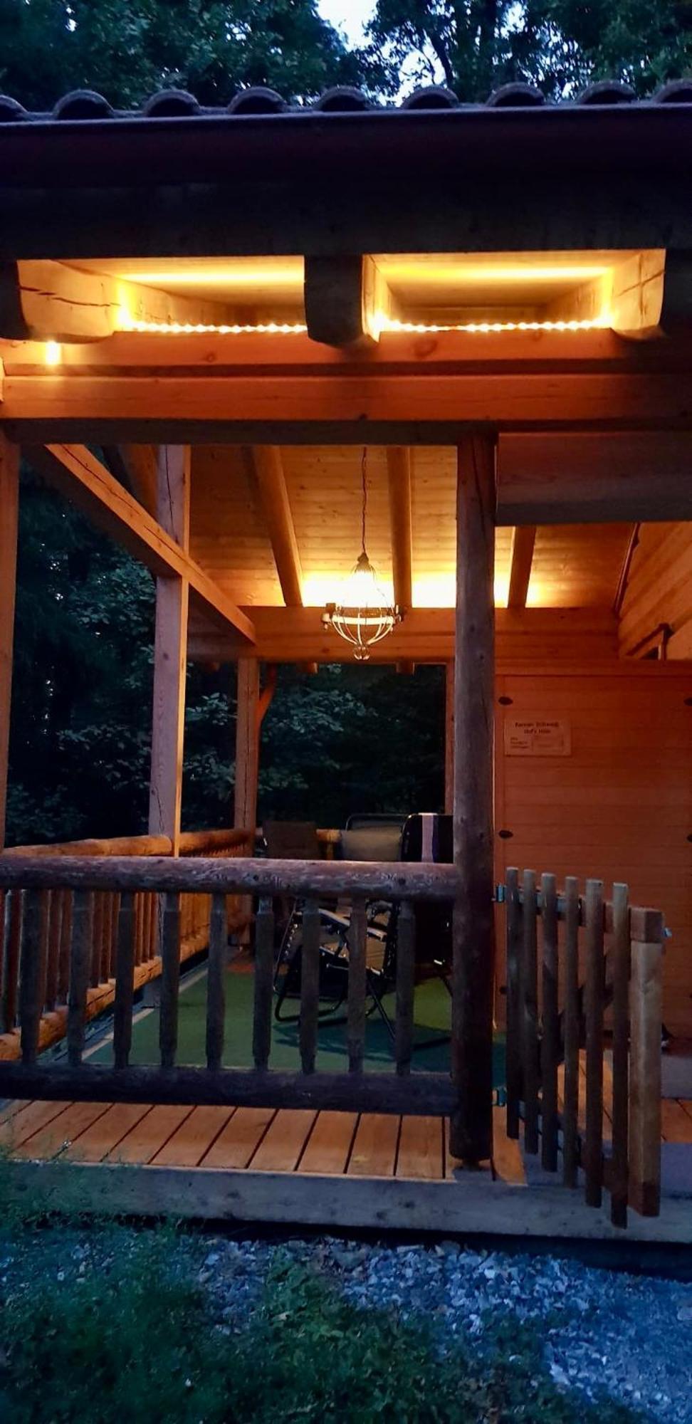 Blockhaus Chalet Mit Beheizbarem Badefass Und Infrarotsauna Auf Der Terrasse Oberschützen Eksteriør bilde
